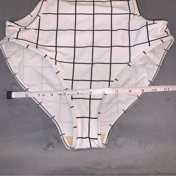 COPY - American Apparel Swim Grid monokini One-piece Bodysuit - Picture 8 of 14